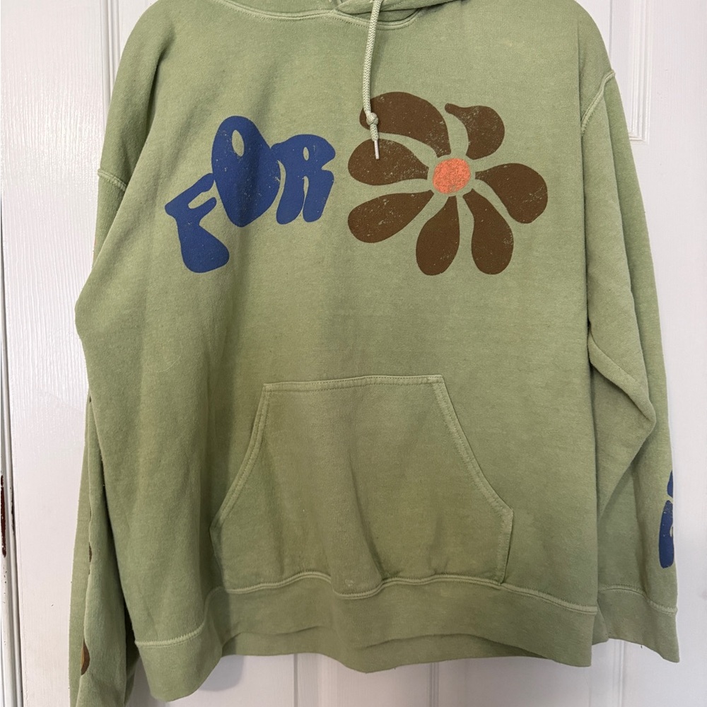Urban Outfitters Light Green Oversized Hoodie